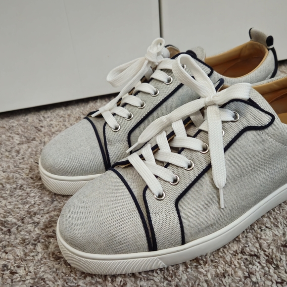 Christian Louboutin Other - Christian Louboutin Gray and White Sneakers with Sophisticated Design
